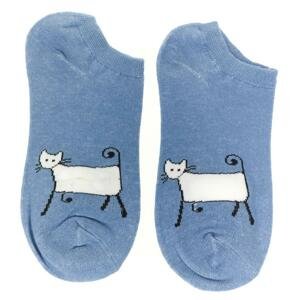 Dámske modré ponožky CAT
