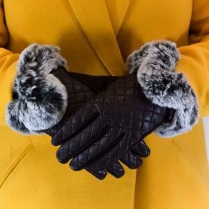 Dámske čierne rukavice EMMA