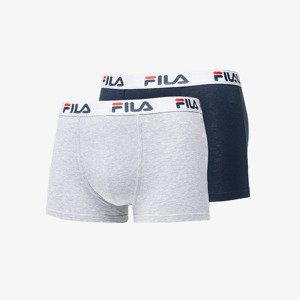 FILA Man Boxers 2-Pack Navy/ Grey