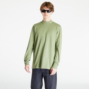 Nike Sportswear Long Sleeve Mock-Neck Shirt Oil Green/ White