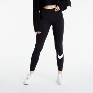 Nike Sportswear Essential GX Mid-Rise Swoosh Leggings Black/ White