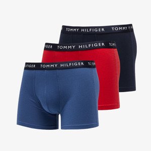 Tommy Hilfiger Recycled Essentials 3 Pack Trunks Des Sky/Petrol Blue/Prim Red
