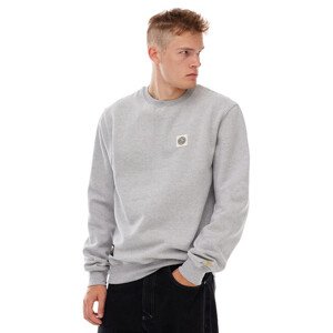 Mass Denim Sweatshirt Patch Crewneck  light heather grey - XL