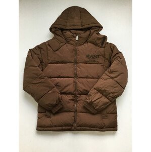 Karl Kani Retro Hooded Puffer Jacket brown - 2XL
