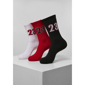 Mr. Tee 23 Socks 3-Pack white/black/red - 39–42
