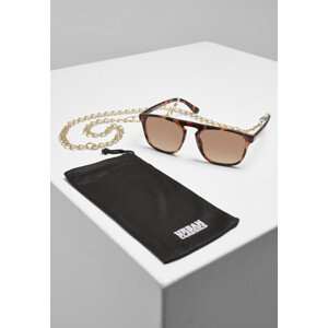 Urban Classics Sunglasses Mykonos With Chain brown/brown - UNI