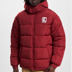 Zimná bunda Karl kani Og Hooded Puffer Jacket Dark Red - XL