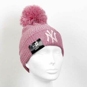 Detská zimná čapica New Era Youth Eng Fit Knit NY Yankees Pink - UNI
