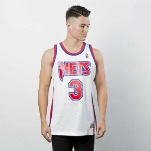 Mitchell & Ness New Jersey Nets #3 Drazen Petrovic white Swingman Jersey  - XL