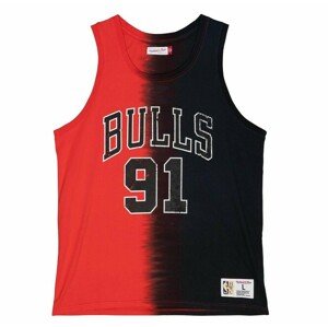 Mitchell & Ness tank top Chicago Bulls Tie Dye Cotton N&M Tank red/black - M