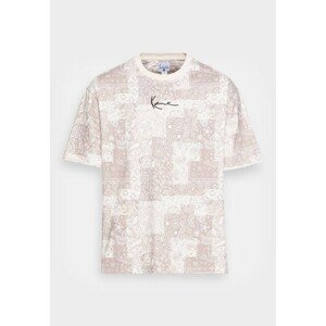 Karl Kani T-shirt Small Signature Paisley Tee light sand/taupe/white - M