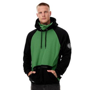 Mass Denim Sweatshirt Berg Hoody black/green - L