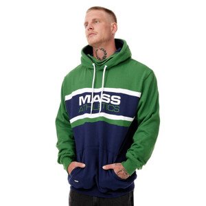 Mass Denim Sweatshirt Cut Hoody heather green/navy - M