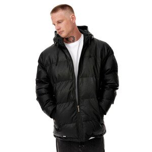 Mass Denim Jacket Empire Hoody black leather - L