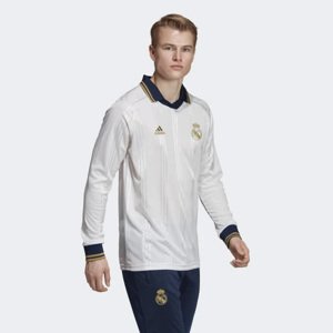 Tričko s dlhým rukávom Adidas Real Madrid Icons Tee White - XL