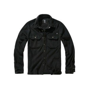 Brandit Jeff Fleece Shirt Long Sleeve black - 3XL