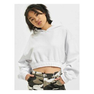 DEF Cropped Hoody white - M