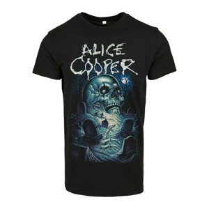 Mr. Tee Alice Cooper Graveyard Blue Tee black - S