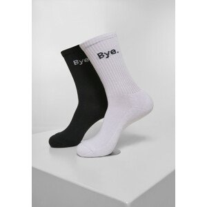 Mr. Tee HI - Bye Socks short 2-Pack black/white - 39–42