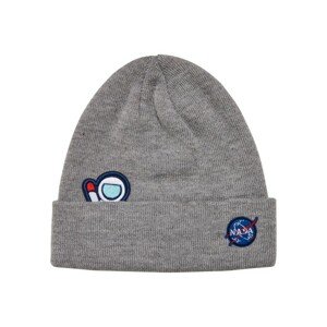 Mr. Tee NASA Embroidery Beanie heathergrey - UNI