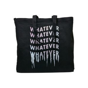 Mr. Tee Whatever Oversize Canvas Tote Bag black - UNI