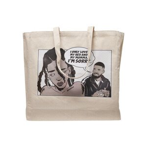 Mr. Tee Sorry Oversize Canvas Tote Bag offwhite - UNI