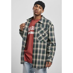 Southpole Check Flannel Shirt green - L