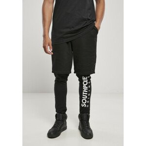 Southpole Fleece Shorts with Leggings black - XL