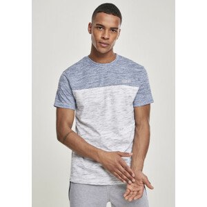 Southpole Color Block Tech Tee marled white - M