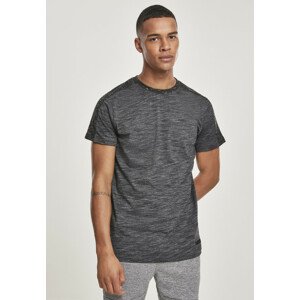 Southpole Shoulder Panel Tech Tee marled charcoal - L
