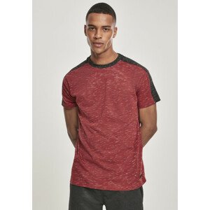 Southpole Shoulder Panel Tech Tee marled red - L