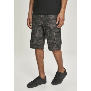 Southpole Belted Camo Cargo Shorts Ripstop grey black - 36