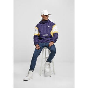 Starter Color Block Half Zip Retro Jacket starter purple/wht/buff yellow - L