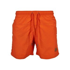 Urban Classics Block Swim Shorts rust orange - L