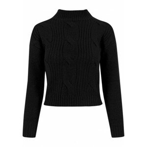 Urban Classics Ladies Short Turtleneck Sweater black - L