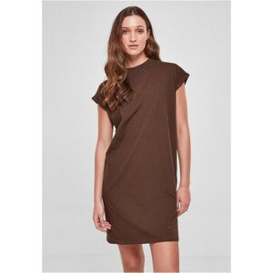 Urban Classics Ladies Turtle Extended Shoulder Dress brown - 4XL