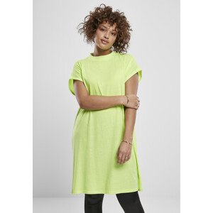 Urban Classics Ladies Turtle Extended Shoulder Dress electriclime - S