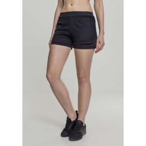 Urban Classics Ladies Double Layer Mesh Shorts black - M