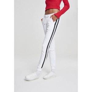 Urban Classics Ladies College Contrast Sweatpants white/black/white - 5XL