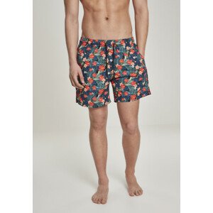 Urban Classics Pattern?Swim Shorts blk/tropical - XL