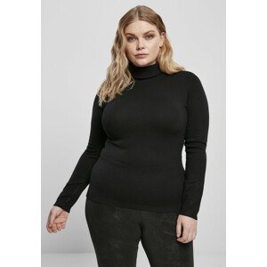 Urban Classics Ladies Basic Turtleneck Sweater black - XXL