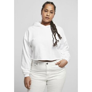 Urban Classics Ladies Oversized Cropped Hoody white - XS