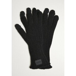 Urban Classics Knitted Wool Mix Smart Gloves black - S/M