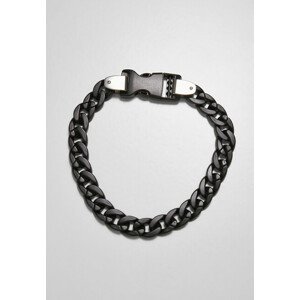 Urban Classics Light Chain Necklace black/silver - UNI