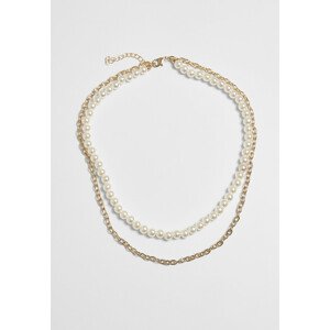 Urban Classics Pearl Layering Necklace gold - UNI