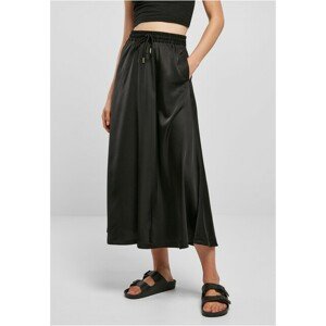 Urban Classics Ladies Satin Midi Skirt black - 3XL