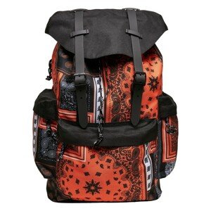 Urban Classics Bandana Patchwork Print Backpack black/orange - UNI