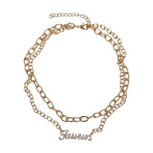 Urban Classics Diamond Zodiac Golden Necklace taurus - UNI