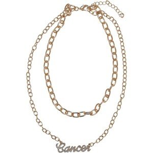 Urban Classics Diamond Zodiac Golden Necklace cancer - UNI