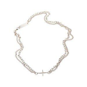 Urban Classics Layering Small Cross Necklace silver - UNI